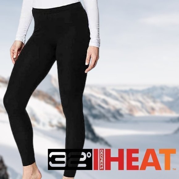 32 DEGREES | Base Layer Heat Pant Long Johns | 2-Pack | Black | NWT - Picture 2 of 3
